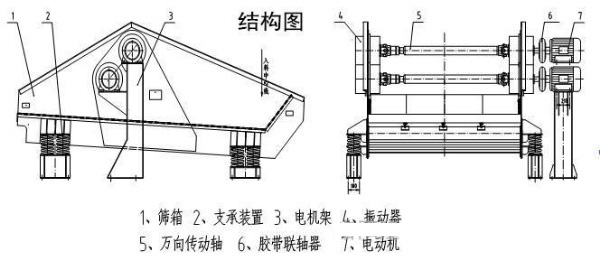 振動脫水篩結構圖紙